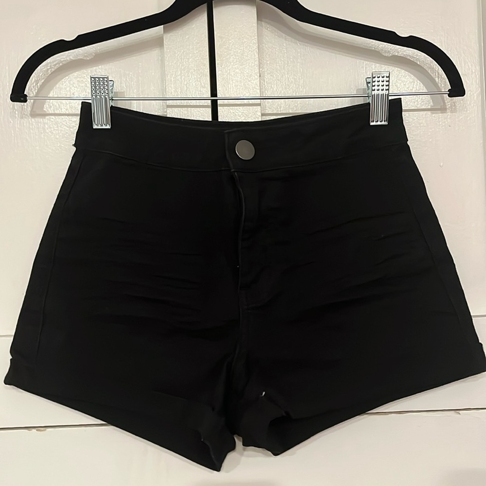 Black Jean shorts